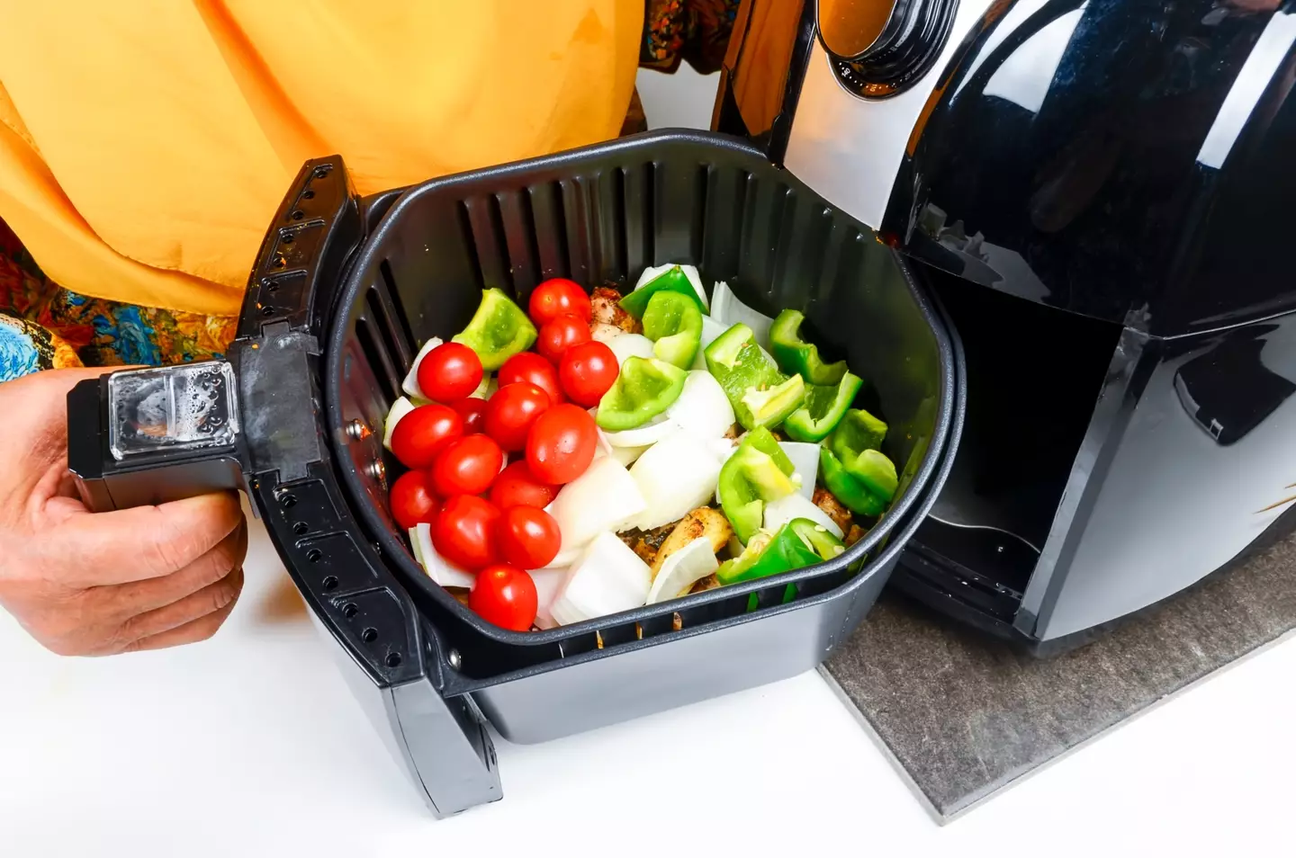 Air fryers are best stored on an open countertop. (i'am / Getty Images)