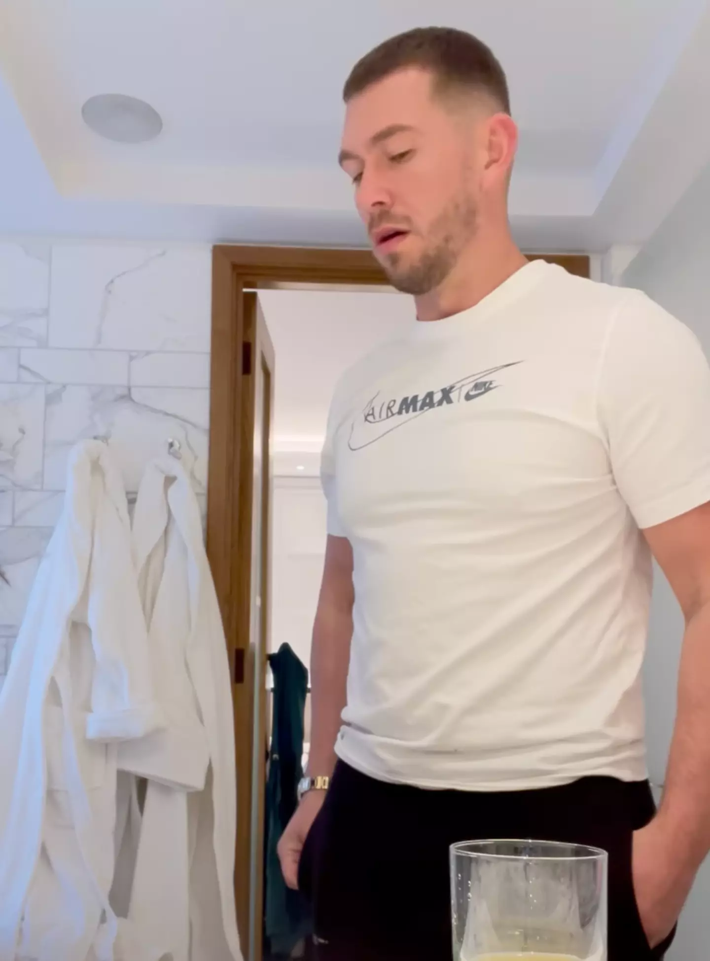 The moment Charlotte Crosby told boyfriend Jake she was pregnant. (