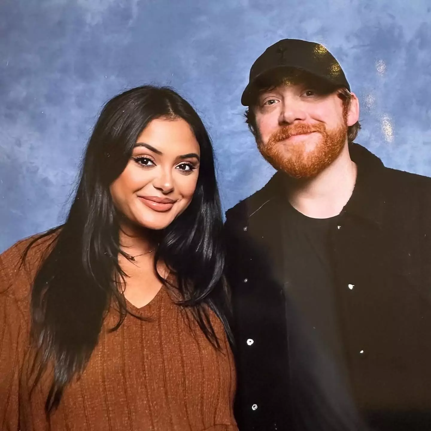 The pair posed for a snap at the London Olympia Exhibition Centre. (Instagram/@afshanazad)