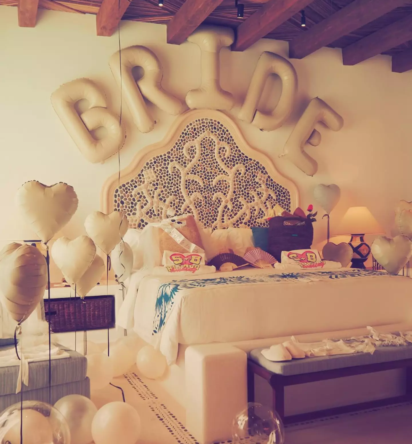 It was decked out with wedding-themed decorations (Instagram/@selenagomez)