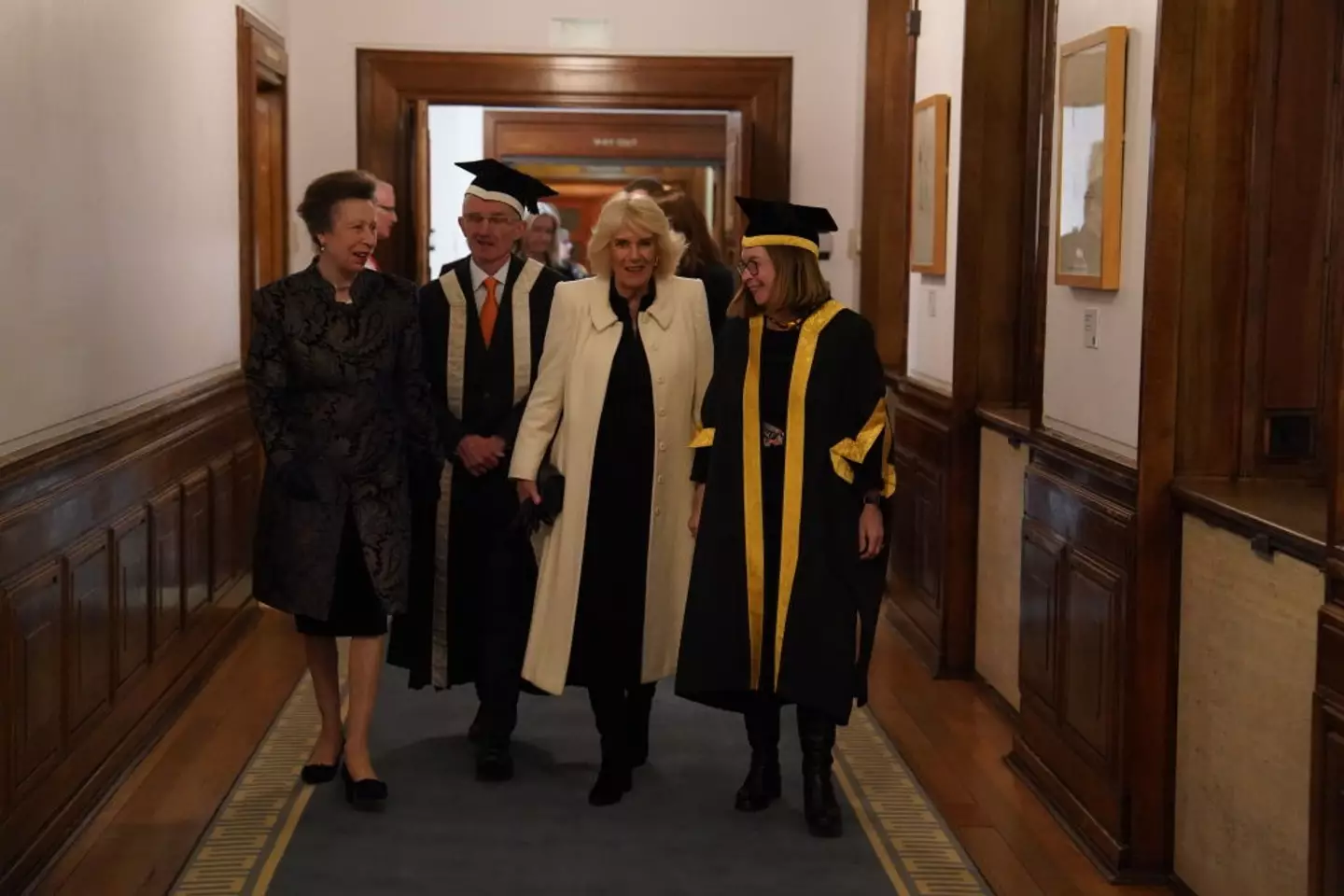 Anne politely declined Camilla's offer of letting her enter the room first during the event (WPA Pool/Getty Images)