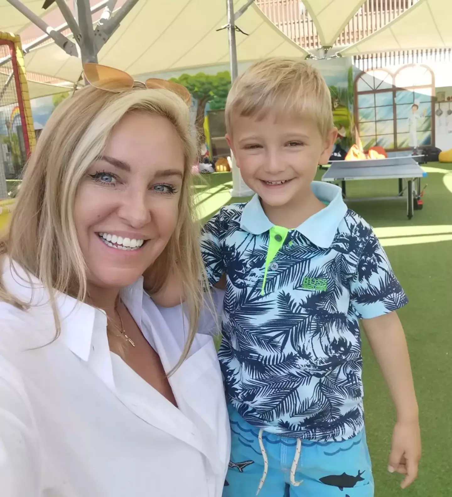 Josie Gibson's son, Reggie, has been rushed to hospital following a trampoline accident.
