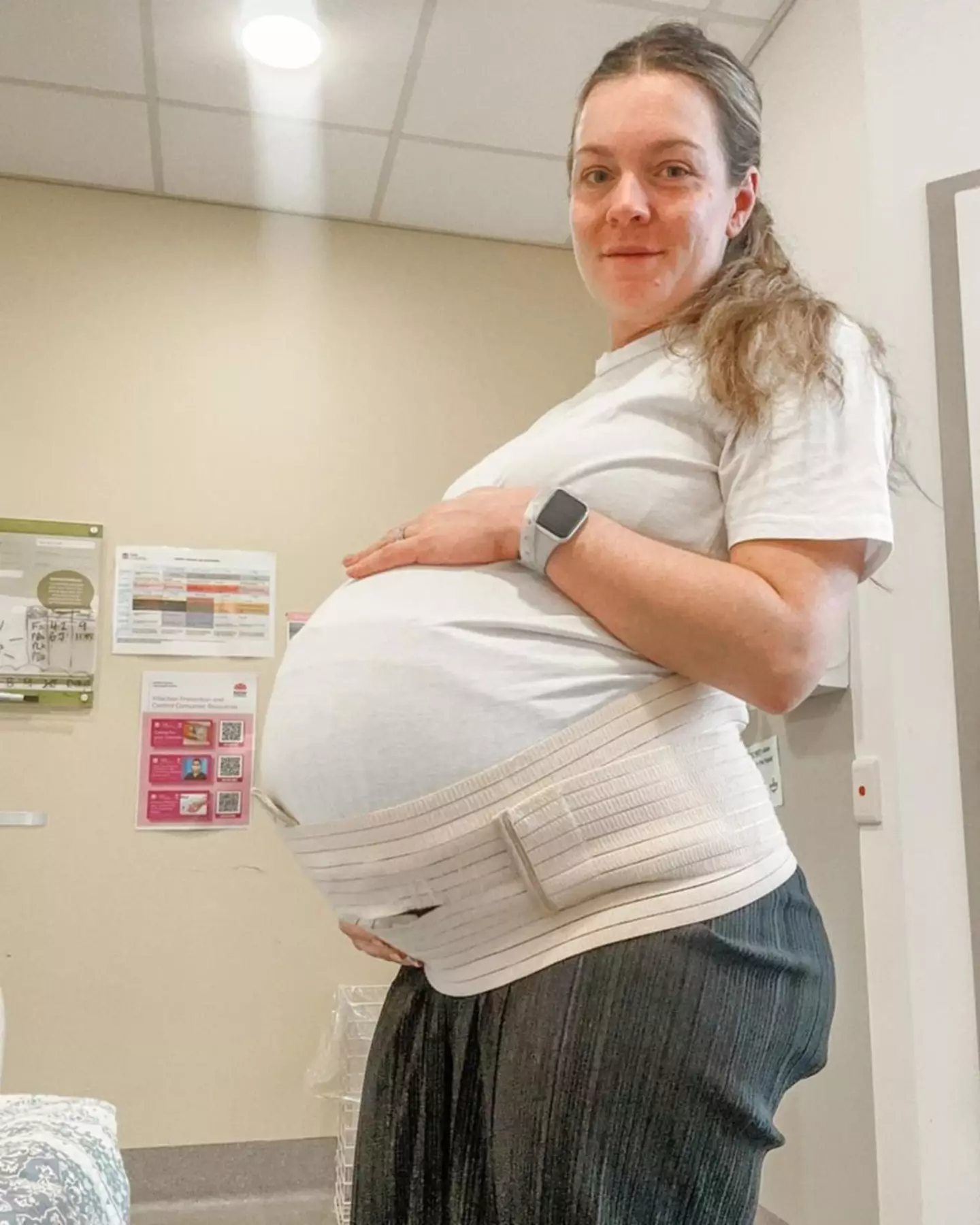 The school teacher became pregnant after starting IVF.