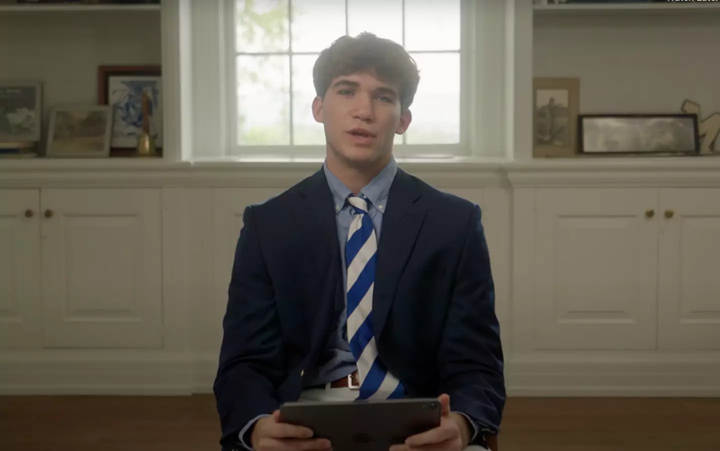 The students sat down to answer questions (McCallie School)