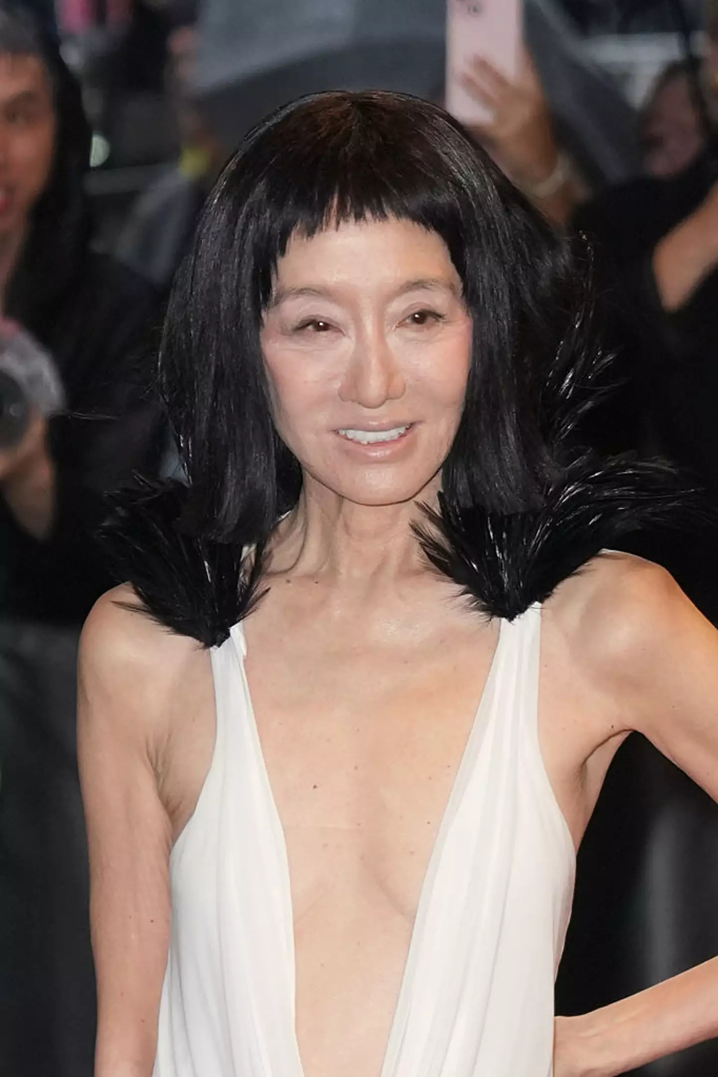 The fashion designer's baby bangs proved to be quite the controversial choice indeed (John Nacion / Stringer / Getty Images)