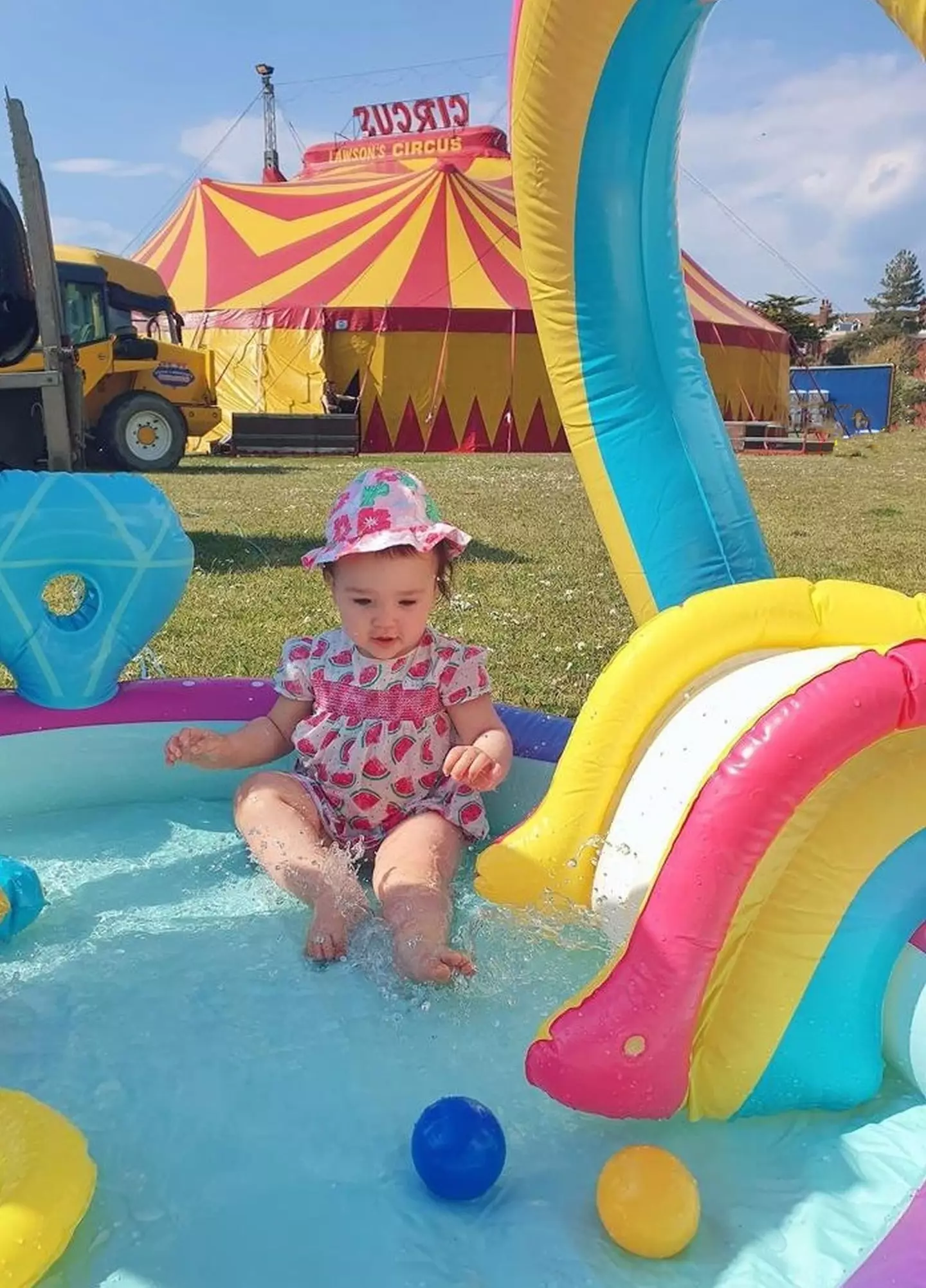 From as early as two months old, the mum has been dressing her daughter in diamantes and leotard costumes.