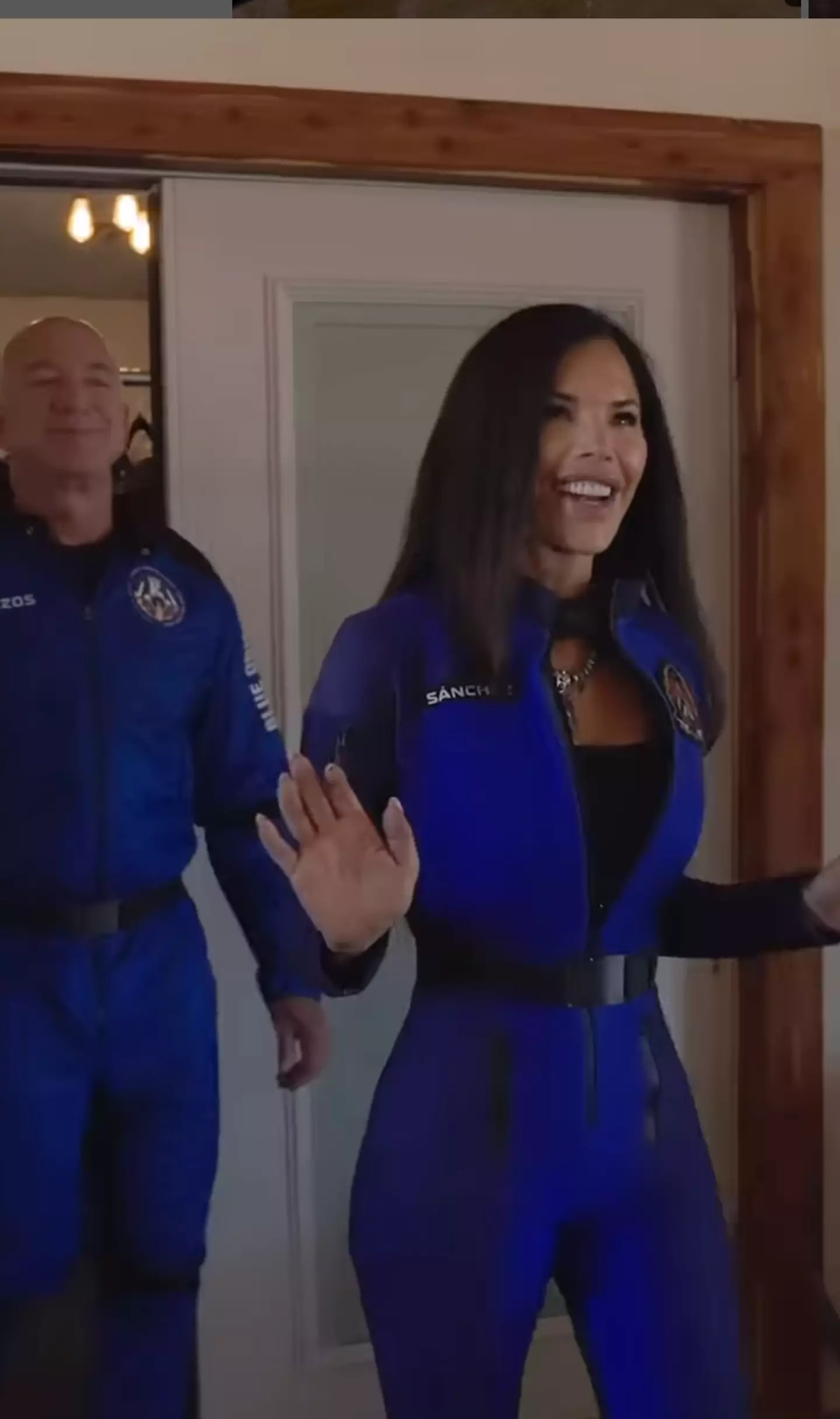 Sánchez beamed as she spoke about the space flight (Instagram/@laurenwsanchez)