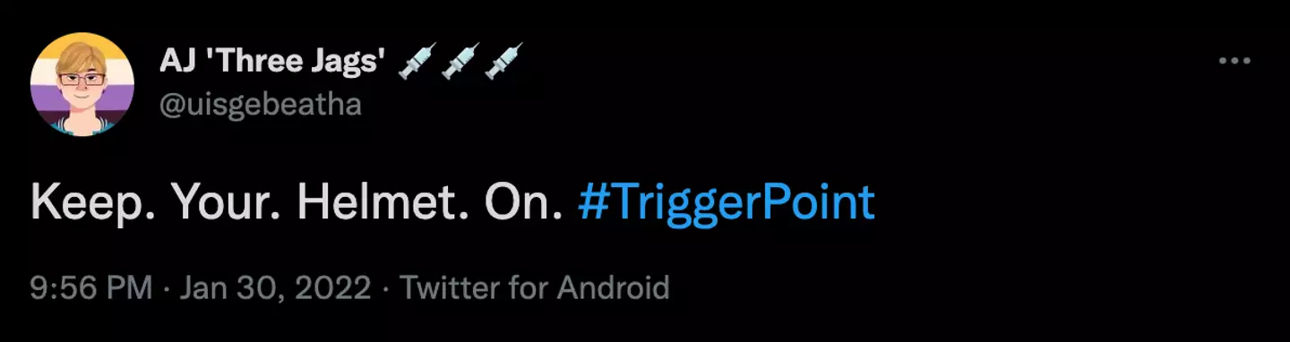 Fans found Lana taking off her helmet stressful (