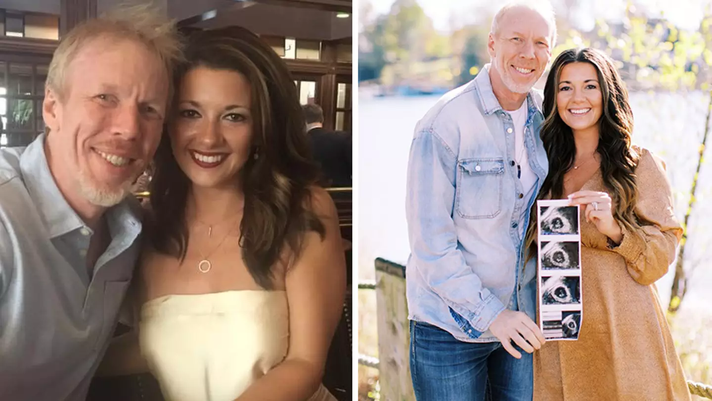 Woman who fell in love with man same age as her mum says they're expecting a baby