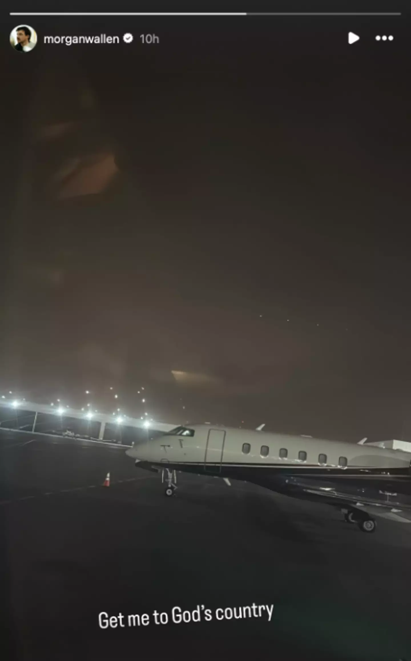 Morgan Wallen shared this Instagram story after his SNL appearance (Instagram/@morganwallen)