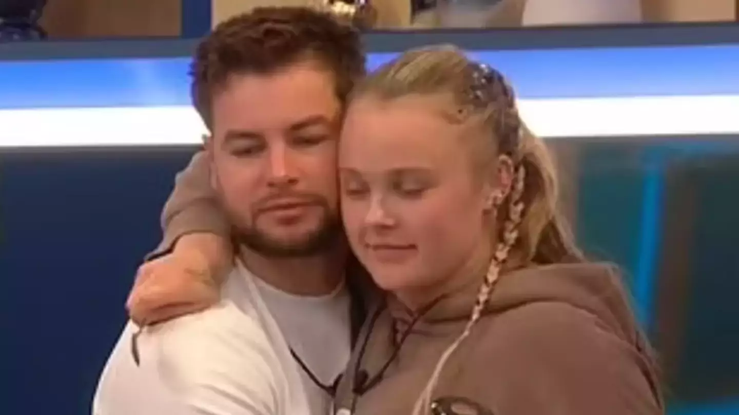 Chris Hughes has been called out for his 'creepy' behaviour towards JoJo Siwa (ITV)
