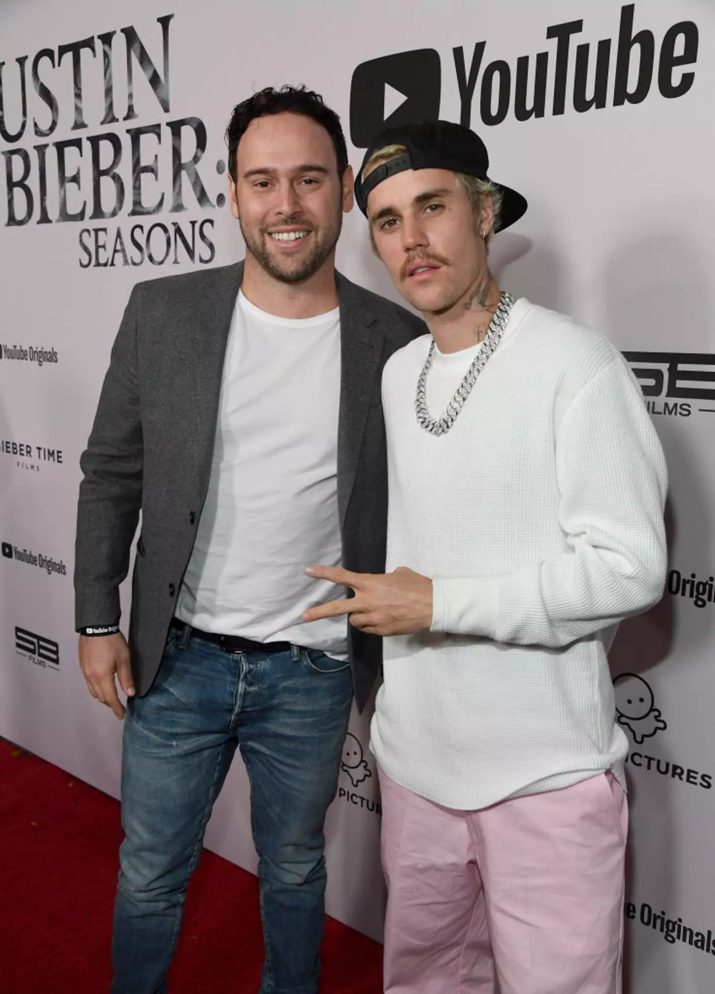 Bieber and Braun have been working together for 15 years (Kevin Mazur/Getty Images for YouTube Originals)
