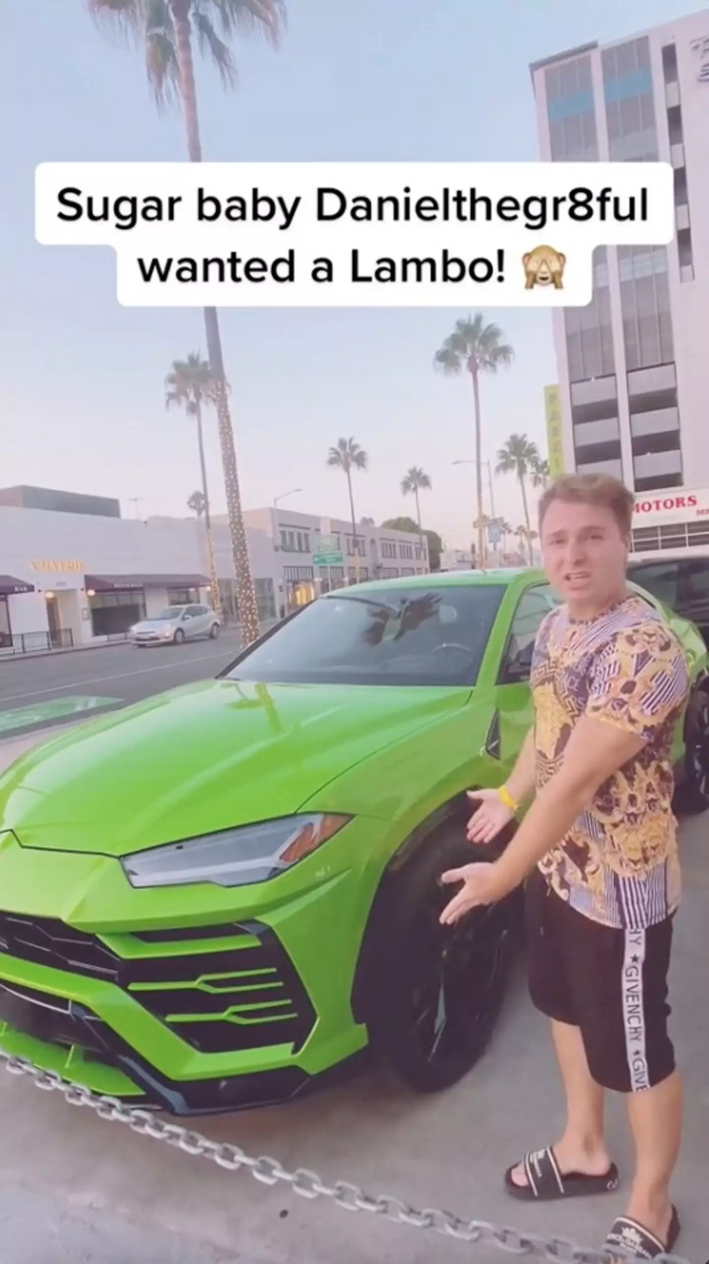A recent shopping trip saw boyfriend Daniel request a Lamborghini car.