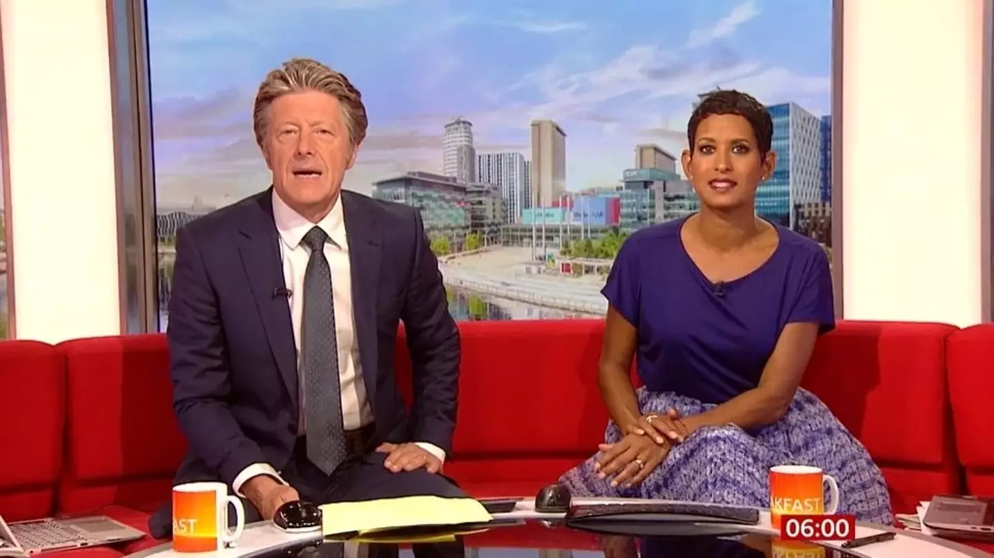 Charlie Stayt and Naga Munchetty on BBC Breakfast.