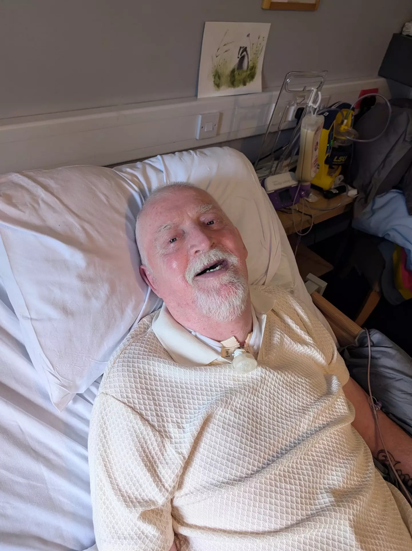 Peter Badger, a paralysed grandad who couldn't speak, was asked to 'blink' end his tenancy. (Solent)