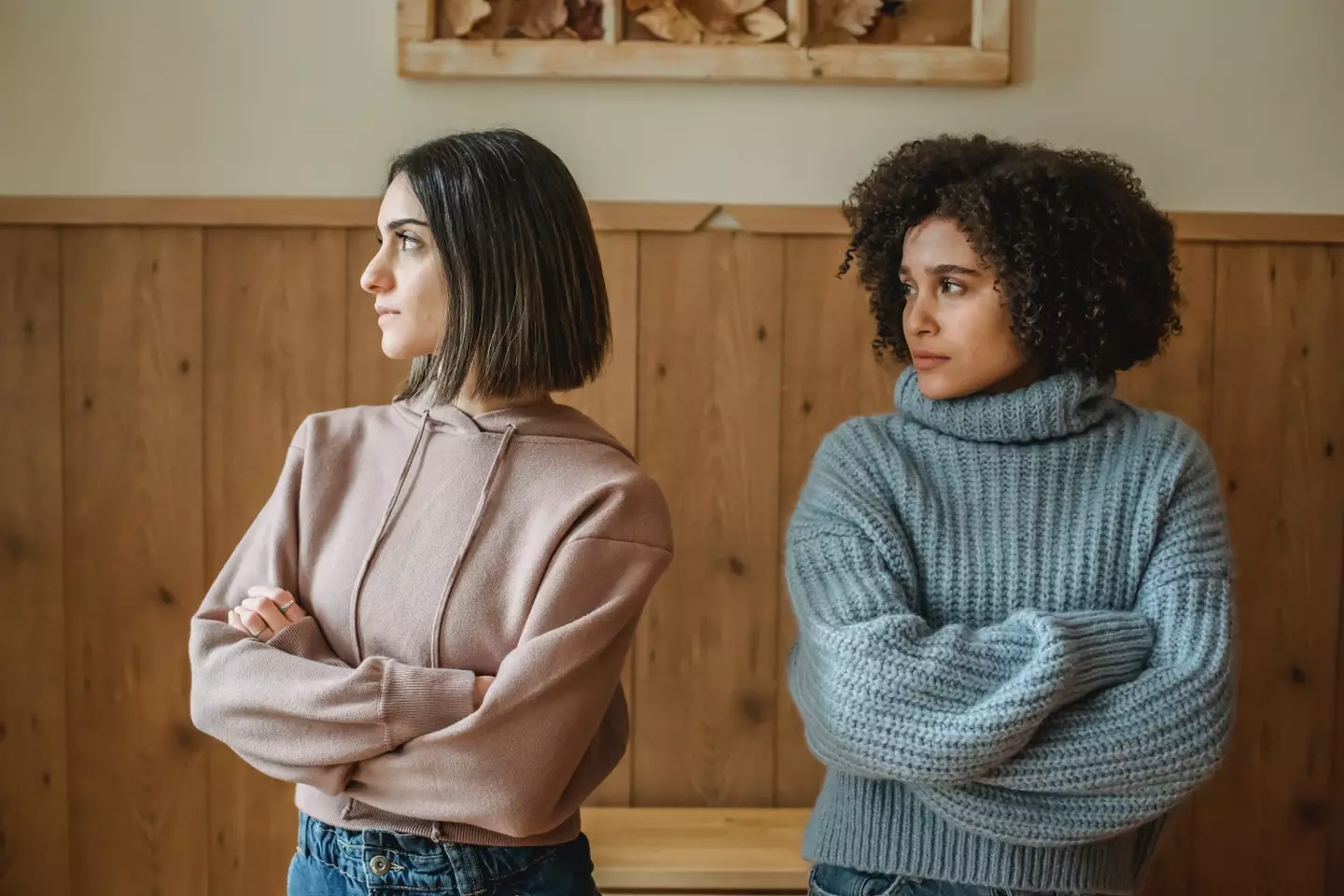 The women are no longer speaking (stock photo).