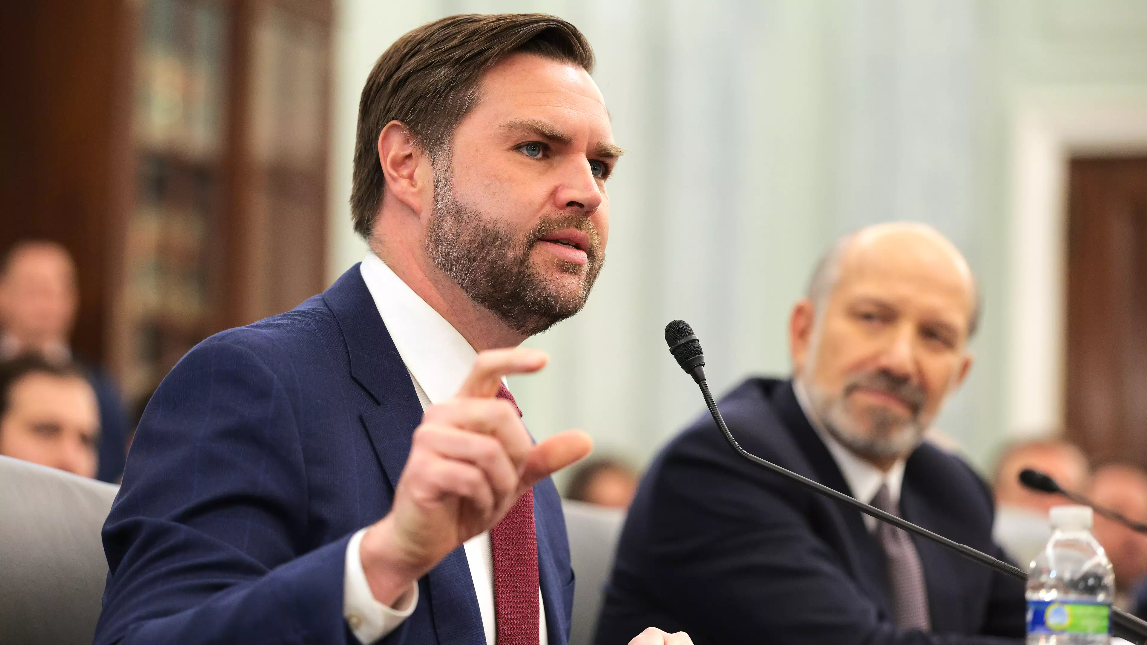 Hot mic moment that caught JD Vance complaining about Trump during Congress speech has people making same point