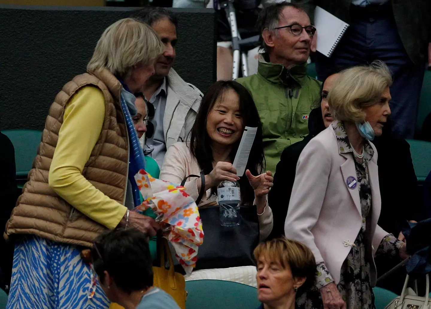 Emma's mum at Wimbledon earlier this year (