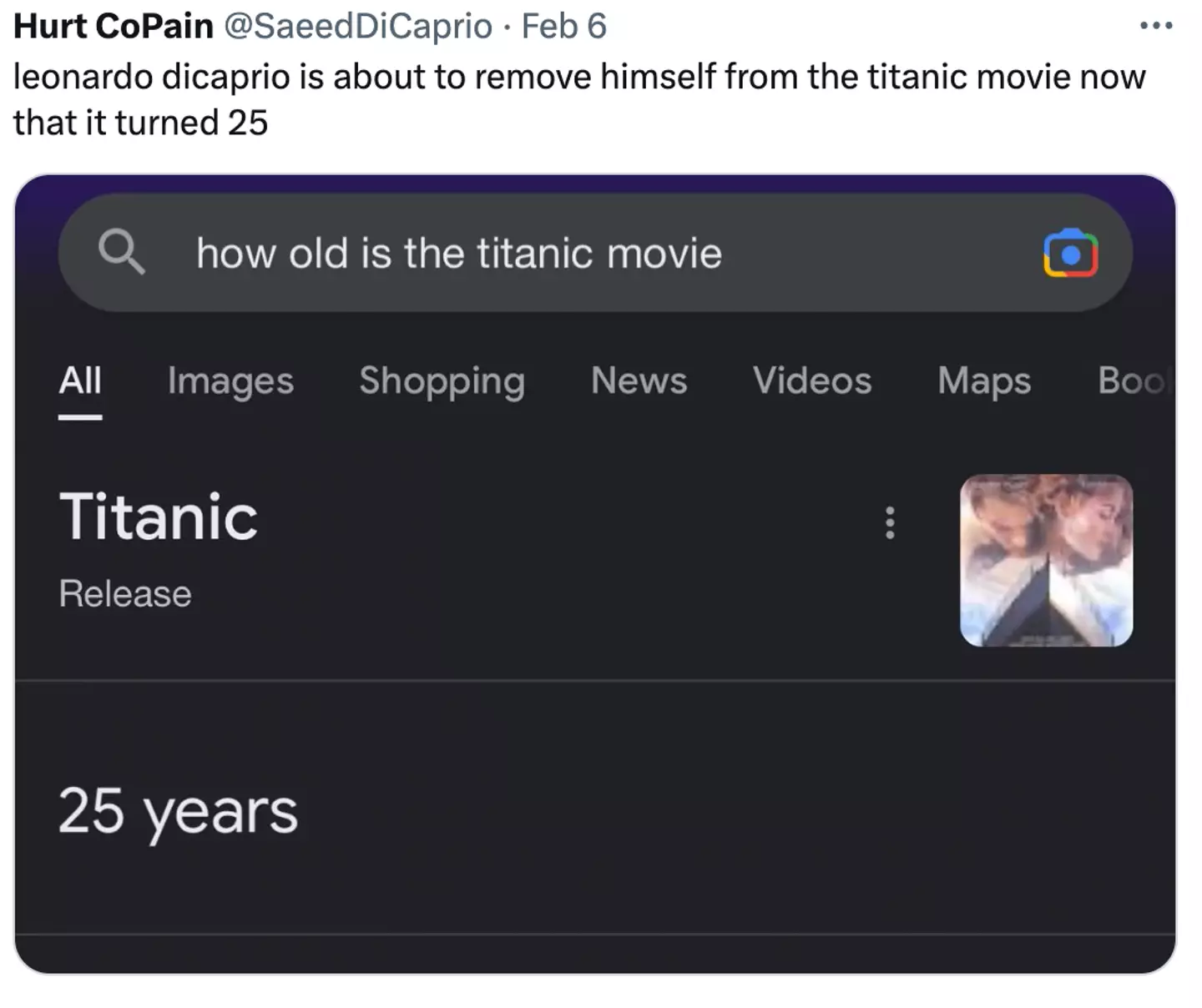 DiCaprio's romances have long been the subject of jokes.