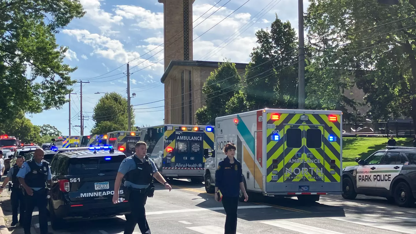 Trump issues emotional statement to victims following Minneapolis school shooting as at least 20 injured