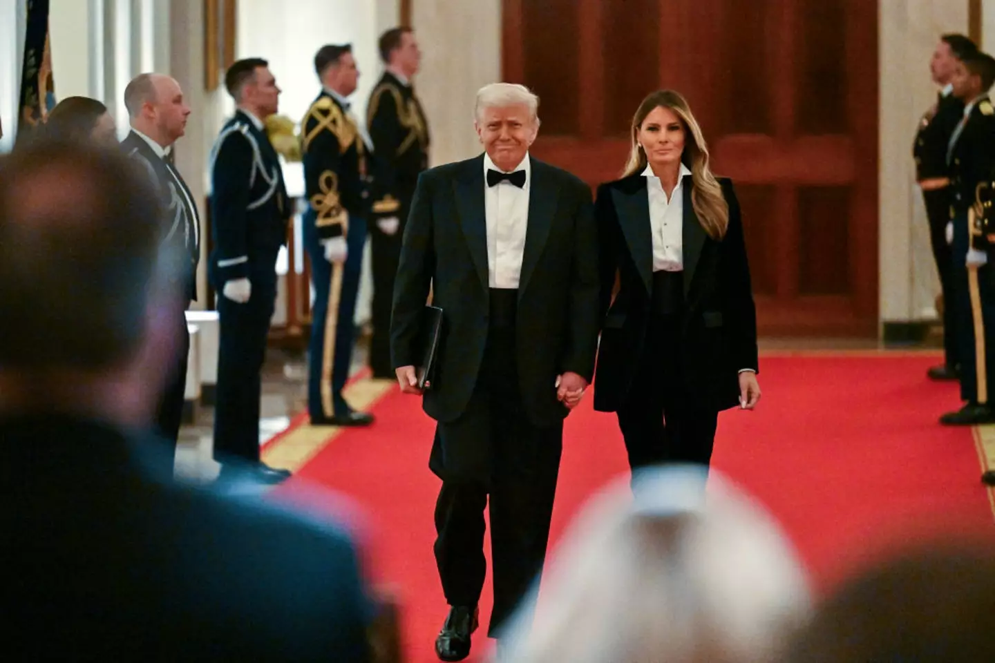 Melania Trump appeared at the Governors Ball this weekend (ROBERTO SCHMIDT/AFP via Getty Images)
