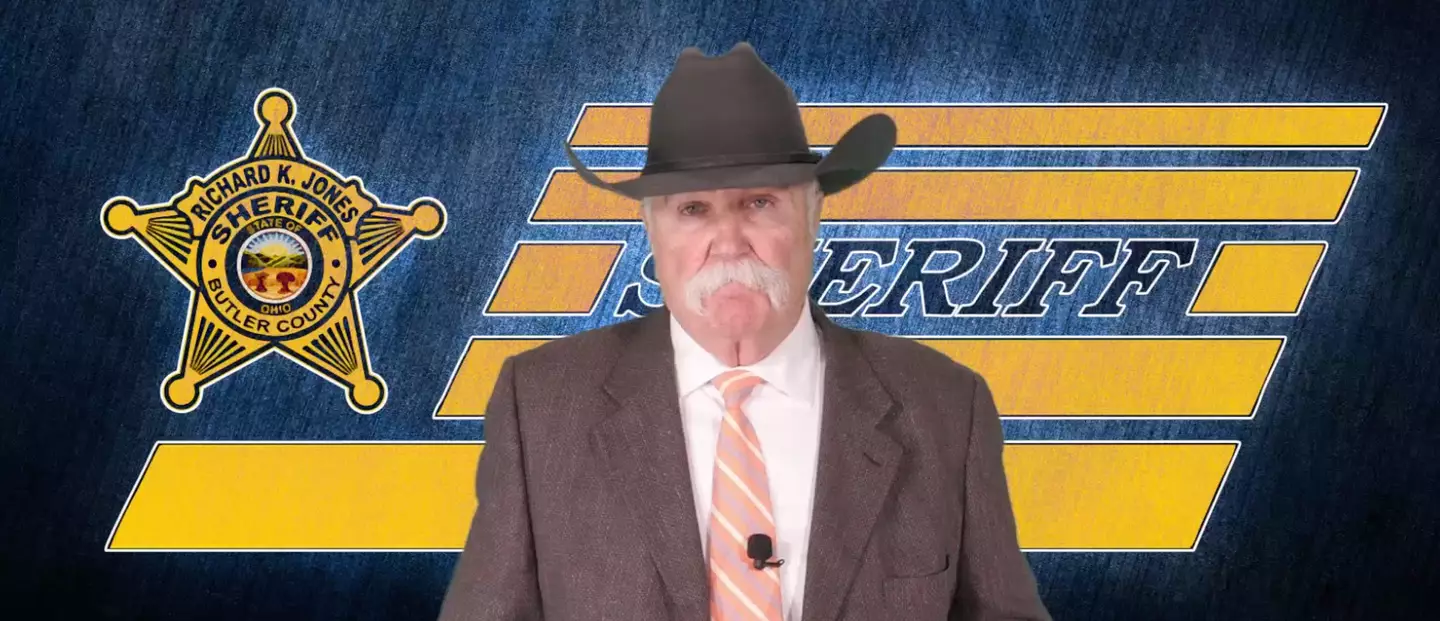 Butler County Sheriff Richard Jones took to Facebook to call out the 'dumb' accusations surrounding the 'warden burger' (Butler County Sheriff's Office)