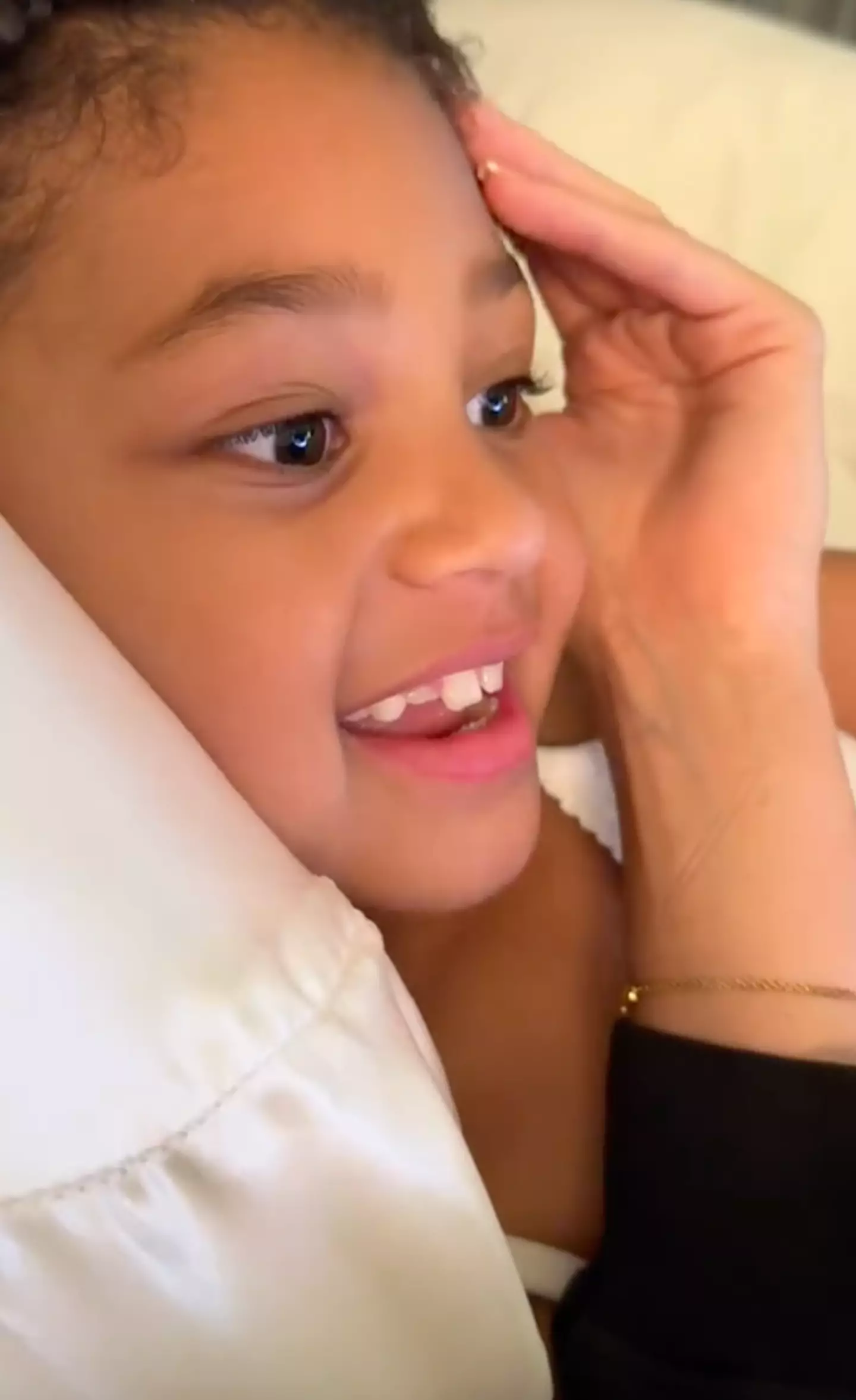 Kylie Jenner showed Stormi the viral 'To Our Daughter' video (TikTok/@kyliejenner)