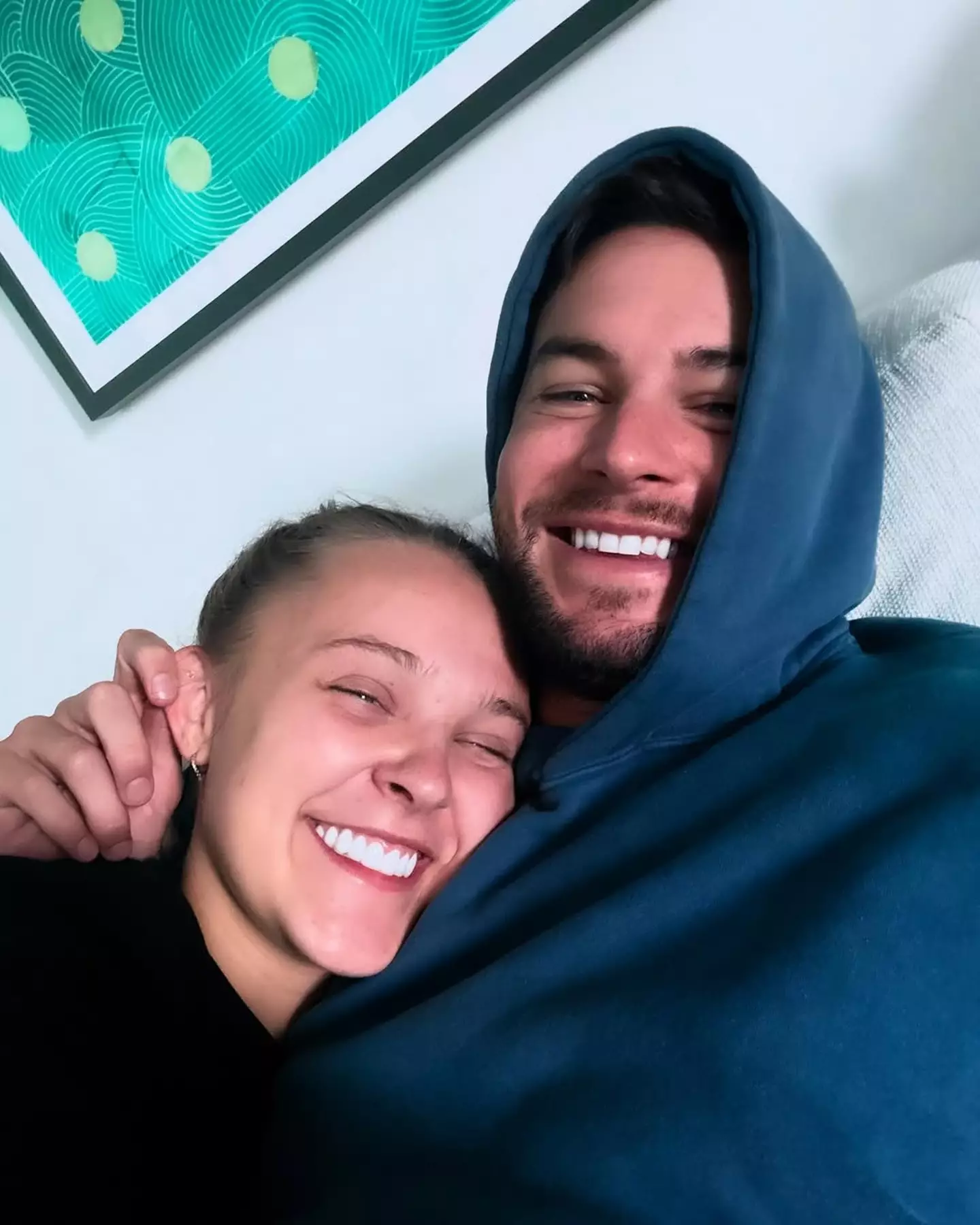 Chris Hughes has shared his one-word response when asked about his relationship status with JoJo Siwa (Instagram/@chrishughesofficial)