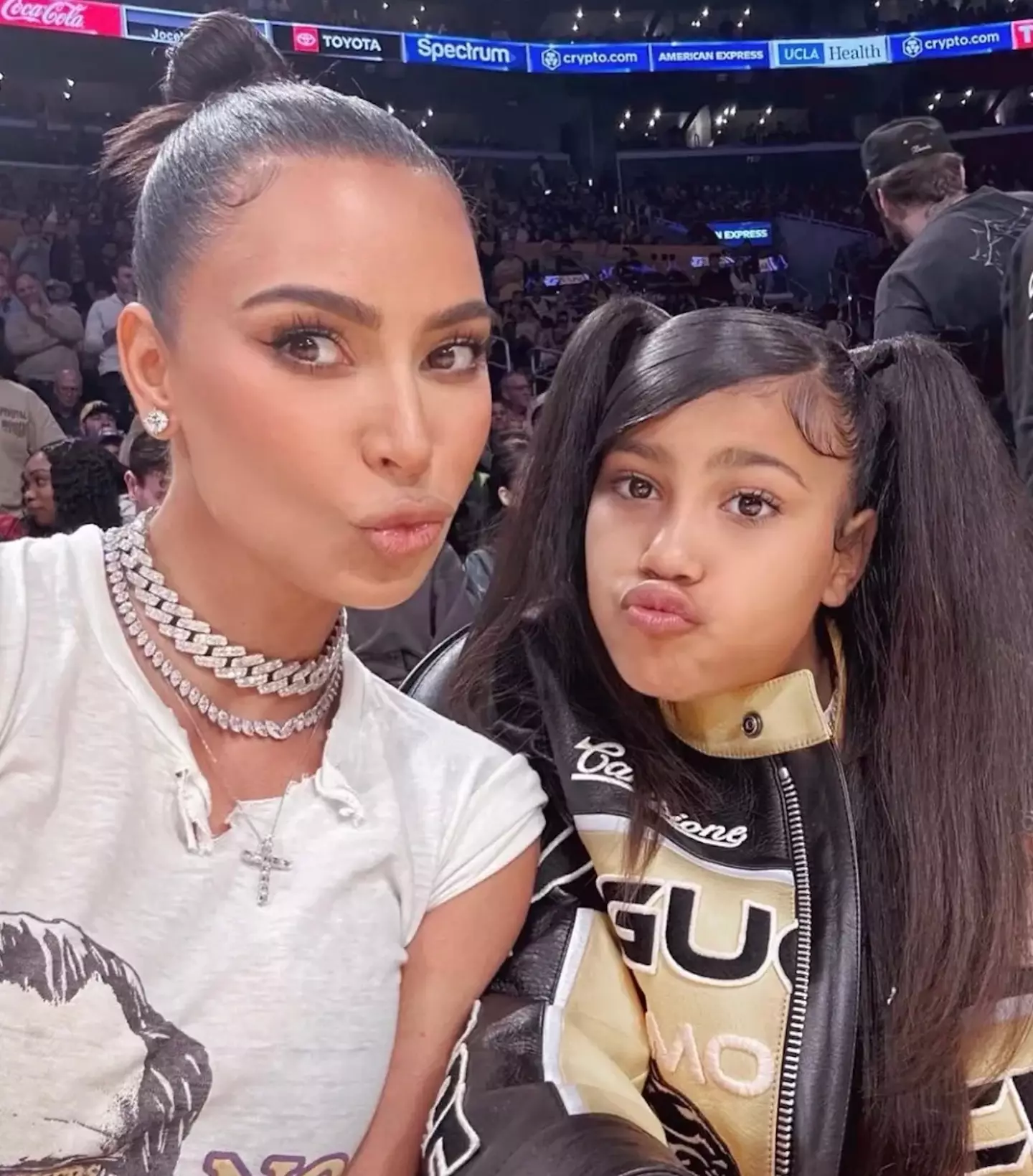 The pair have a joint TikTok account which is hugely popular with fans. (Instagram/@kimkardashian)