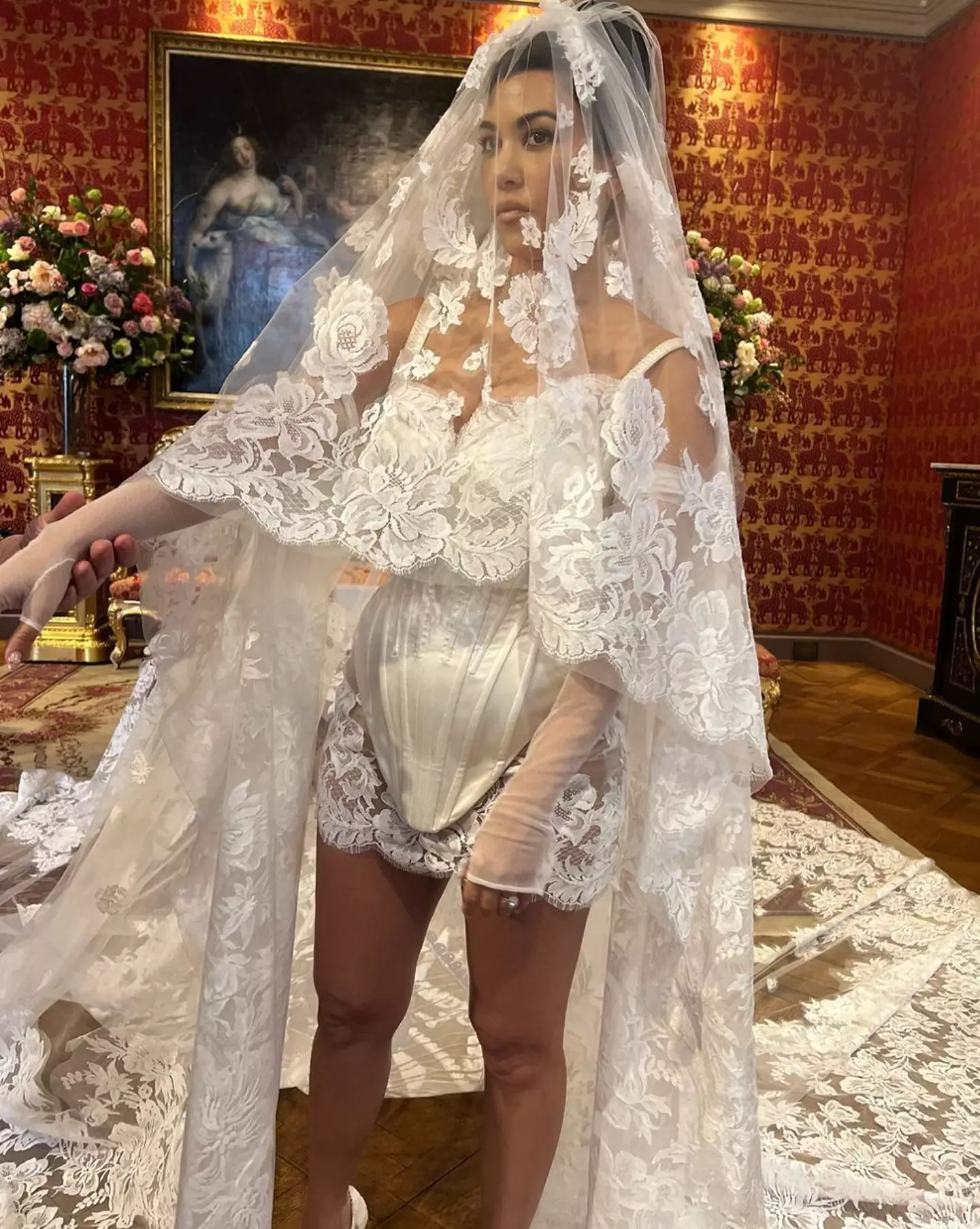 Kourtney's wedding in Portofino was hosted by Dolce and Gabbana.