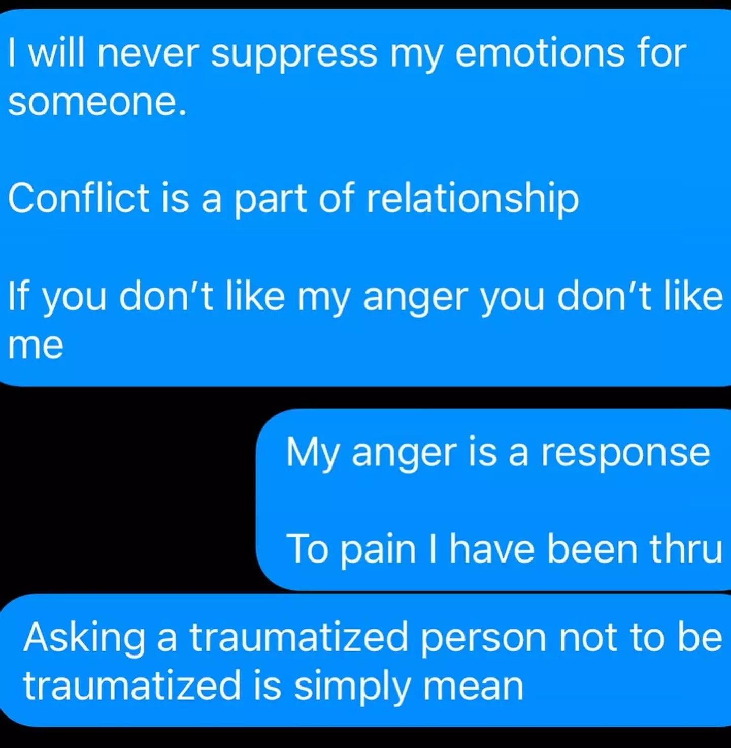 Justin Bieber shared a series of private messages to social media (Instagram/@justinbieber)