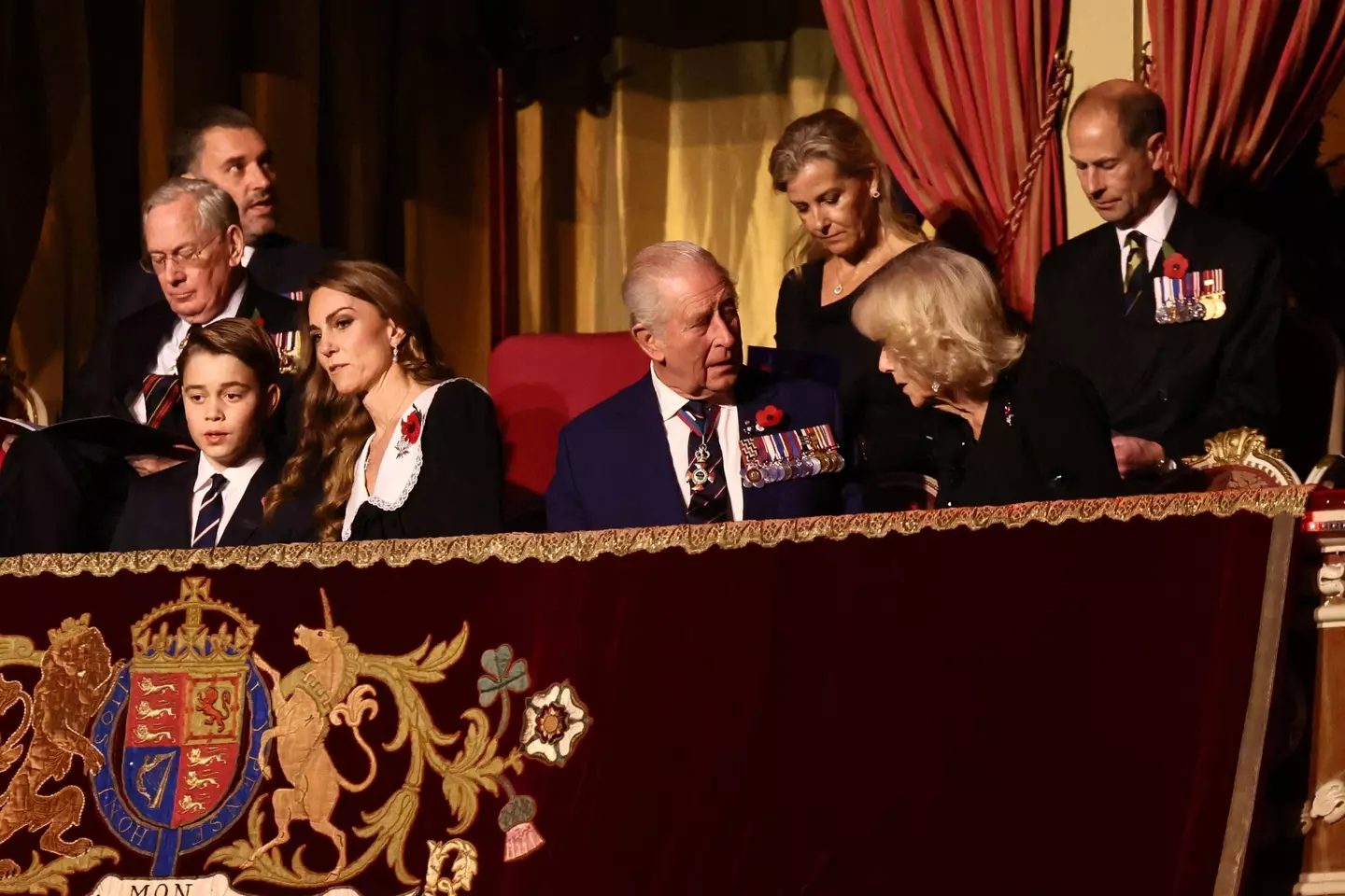 The royal family attended the Royal British Legion Festival of Remembrance on Saturday (JACK TAYLOR/POOL/AFP via Getty Images)