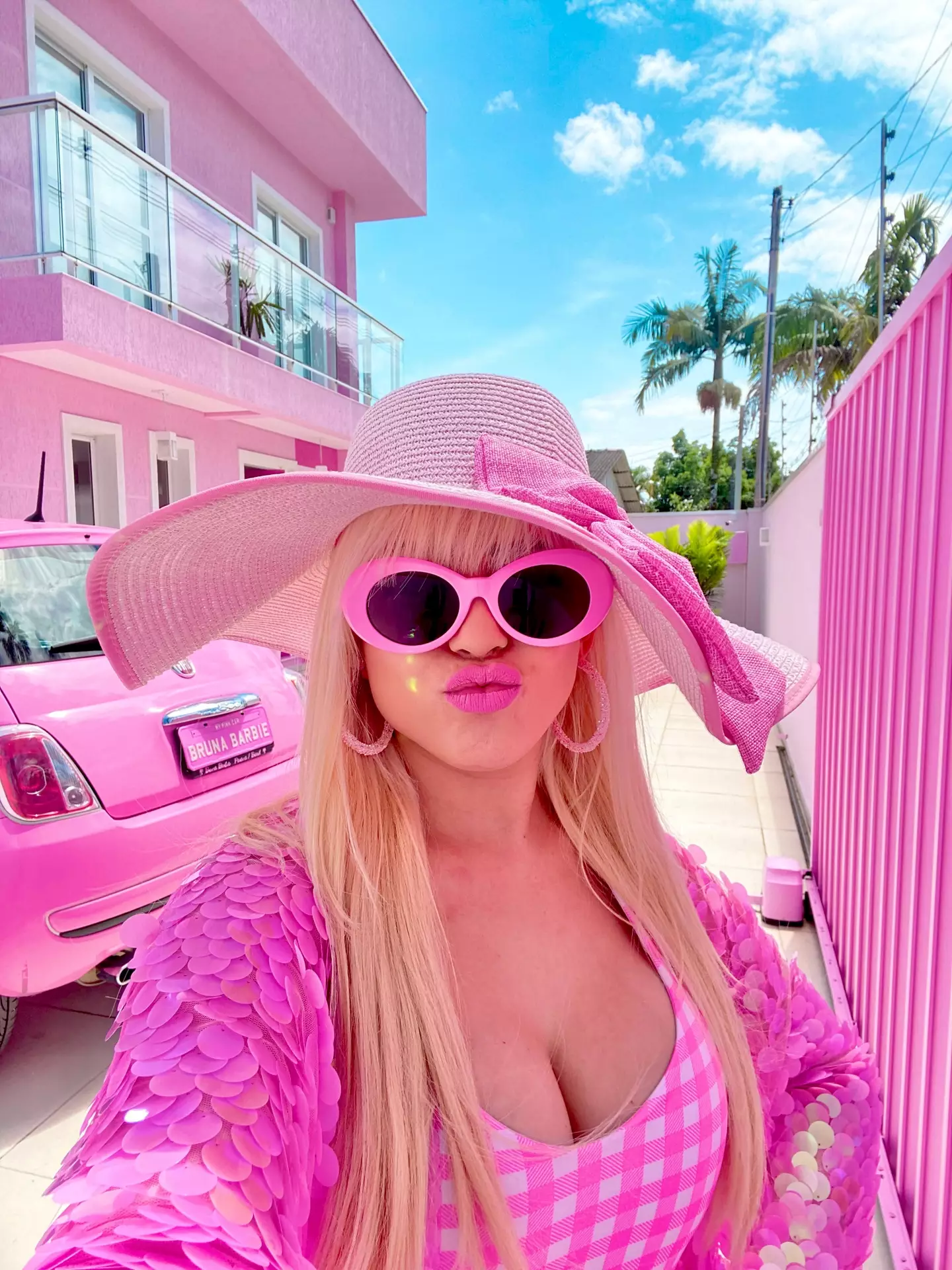 Bruna is living in a Barbie world.