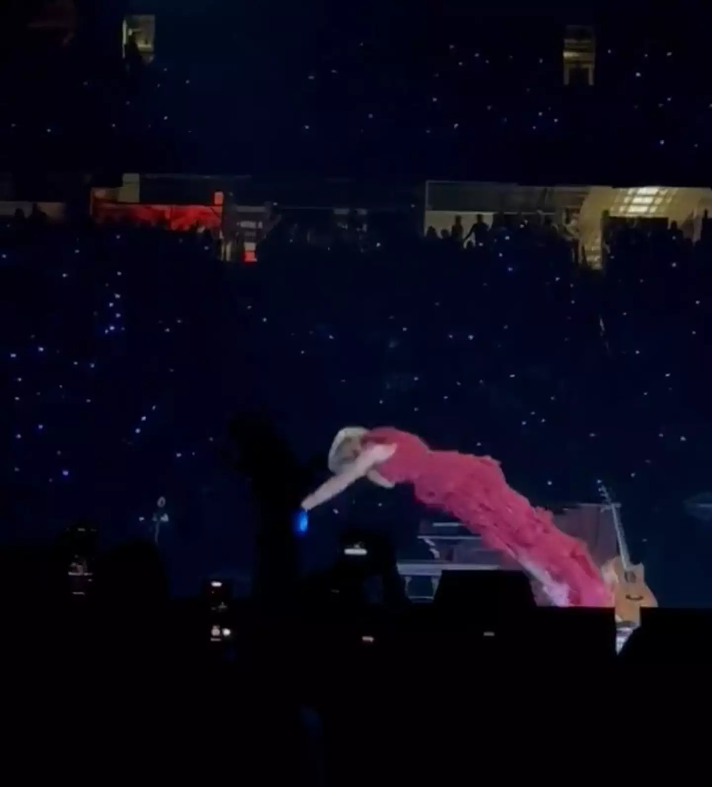 That's certainly one way to exit the stage.
