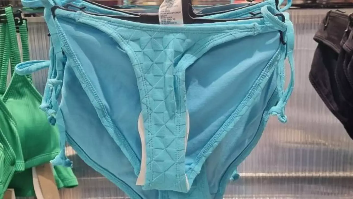 Women have said the bikini briefs from Kmart are 'too narrow'.