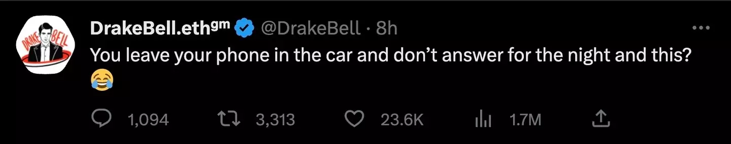 Bell has spoken out after his disappearance.