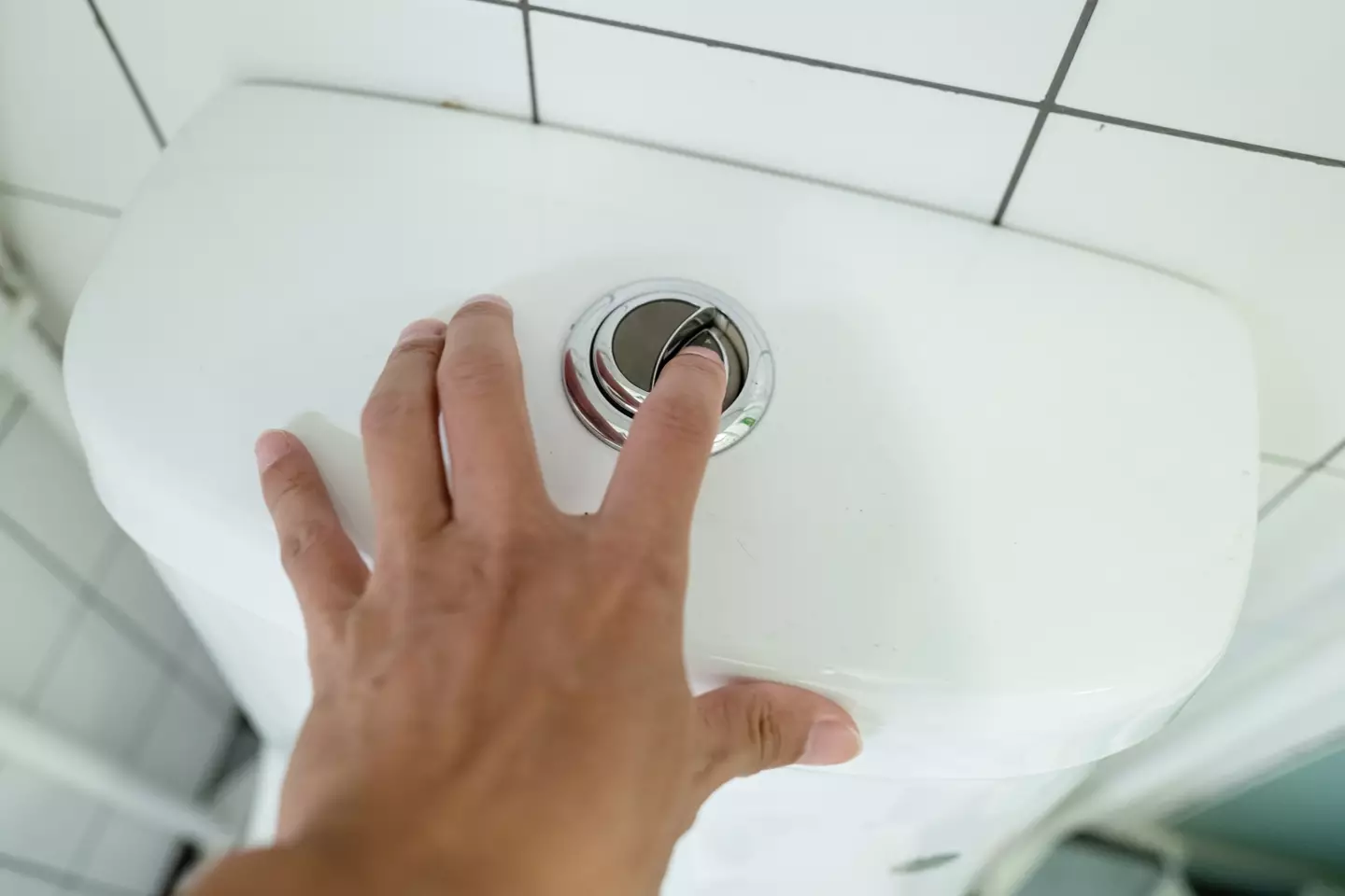 This is the usual way you'd flush a toilet, but there is another technique.