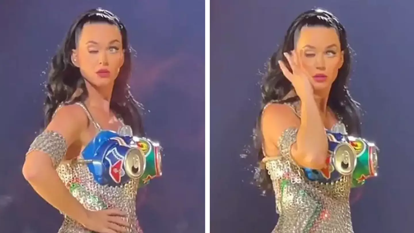 Bizarre moment Katy Perry’s eye appears paralysed during concert