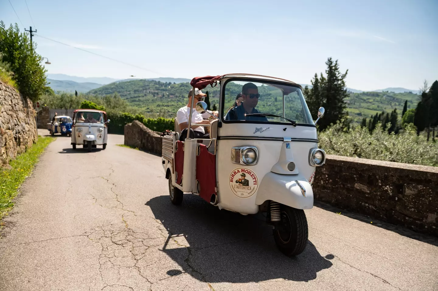 You'll kick off your week with an ape tour of Tuscany (