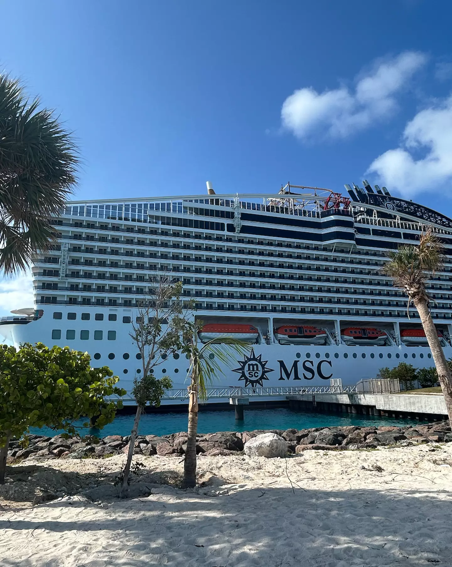 Boarding the ship was a surprisingly smooth process (Tyla)