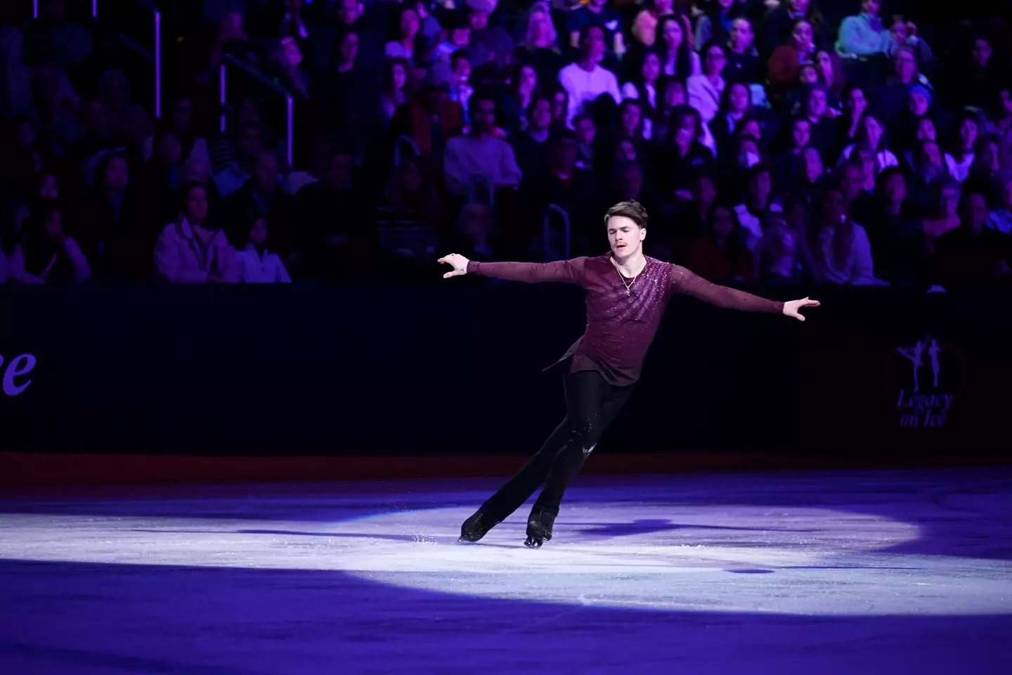 The sportsman honoured his parents with an emotional routine (Craig Hudson for The Washington Post via Getty Images)