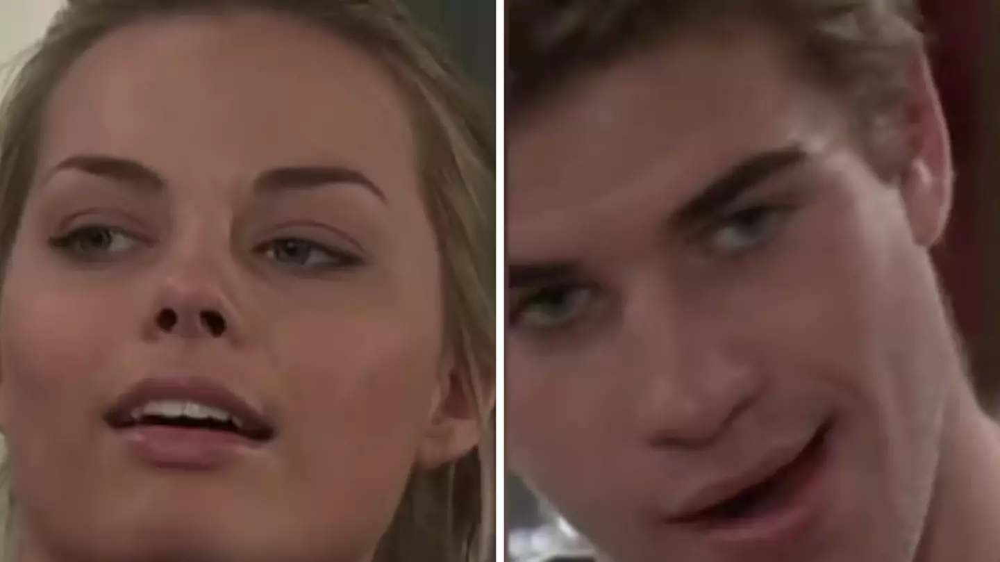 Neighbours clip of Margot Robbie and Liam Hemsworth's accent has people shocked