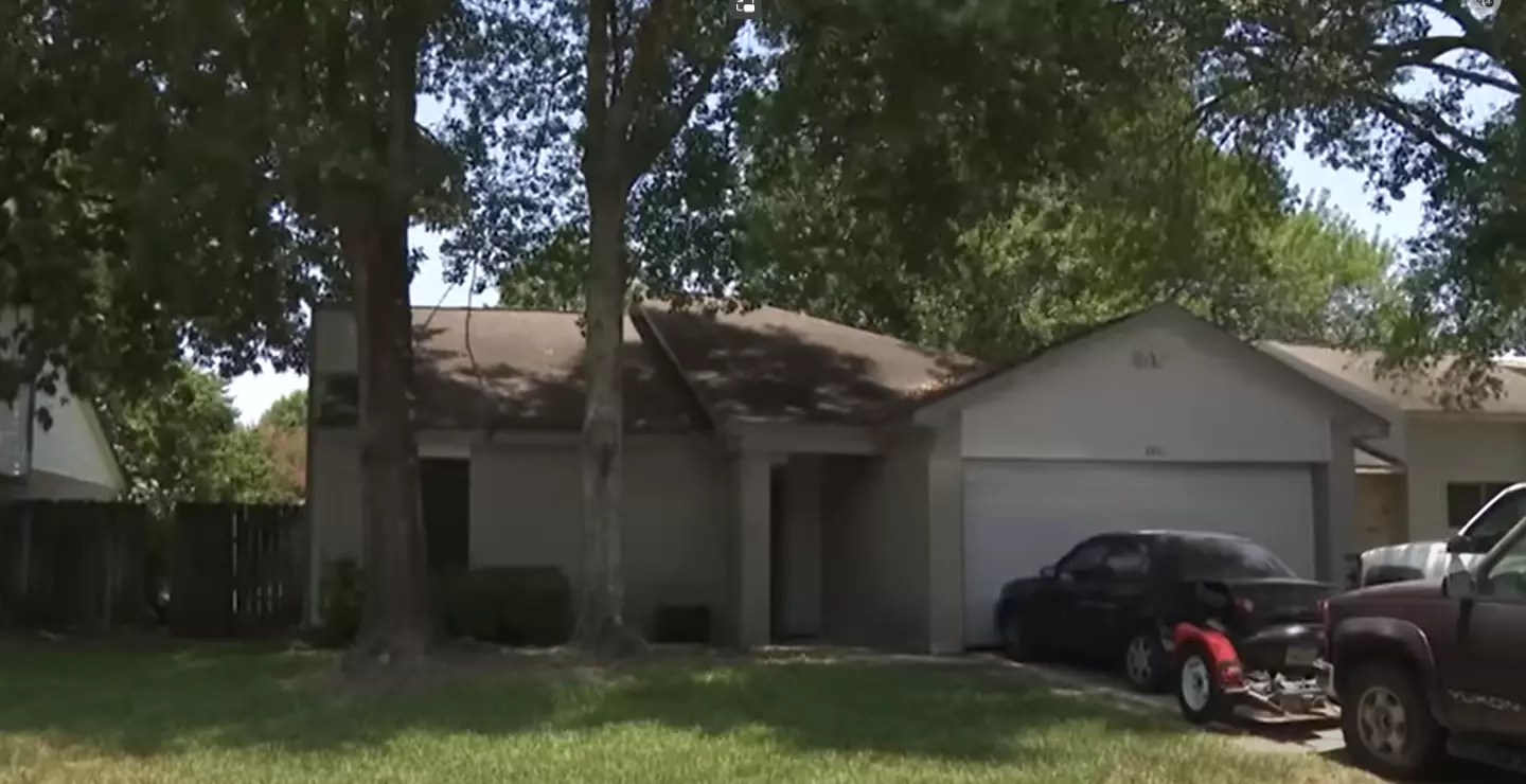 The victim was held in a house in Houston.