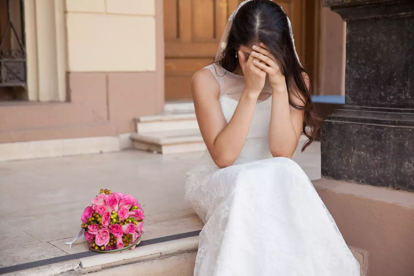 The bride was 'really annoyed' by her parents.