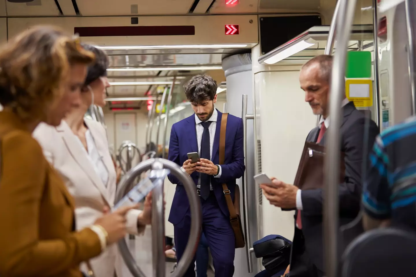 Gen Z are trying to avoid looking at their phones when on a train (Compassionate Eye Foundation/Morsa Images/Getty Images)