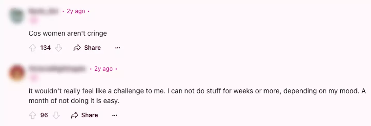 Women have explained why they won't be doing No Nut November (Reddit)