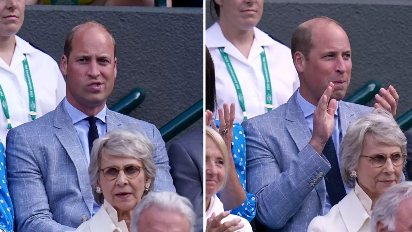 Moment Prince William Appears To Swear At Wimbledon