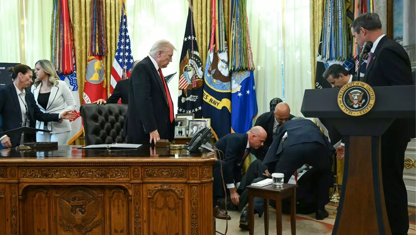 A man collapsed in the Oval Office during a GLP-1 medication announcement (ANDREW CABALLERO-REYNOLDS/AFP via Getty Images)