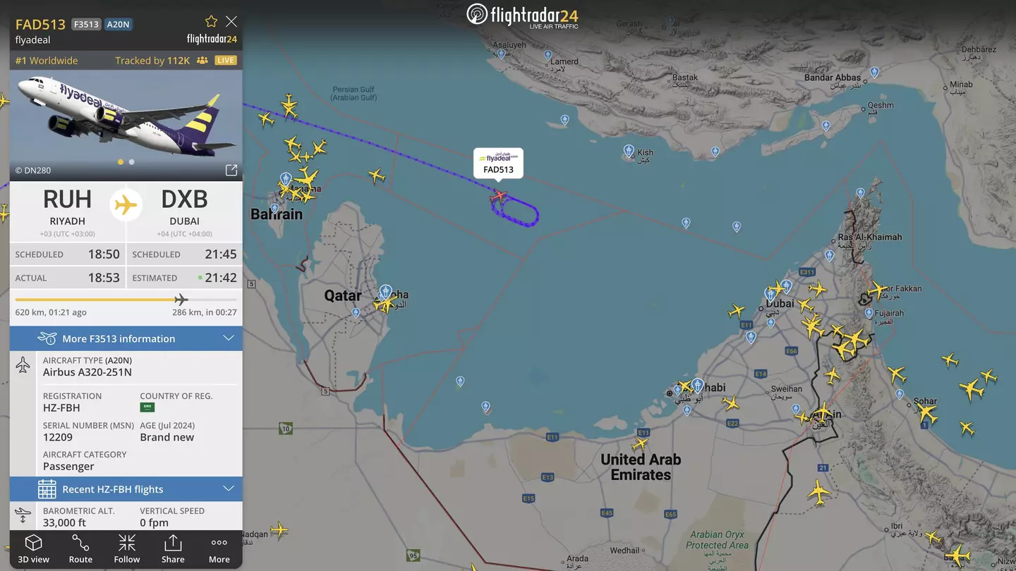 'Scary’ detail spotted on flight map after Qatar temporarily closed airspace amid strikes in the Middle East