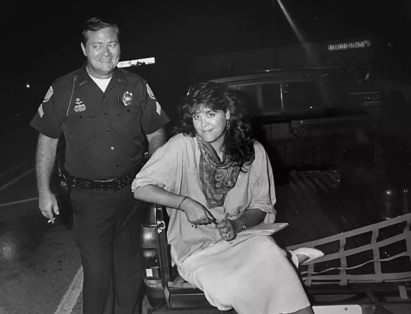 Ava Glass during her days as a crime reporter in the United States (Supplied)